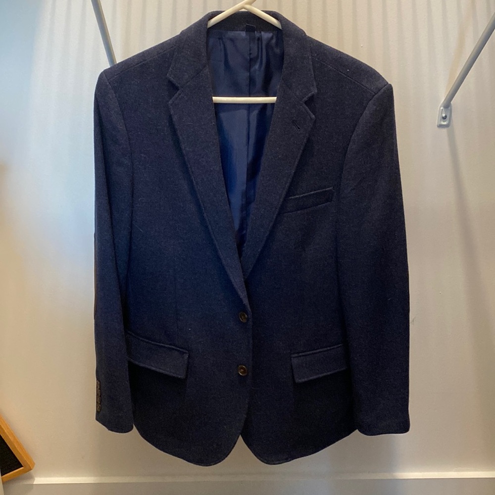JCrew Wool Blazer with Elbow Patch - 40R